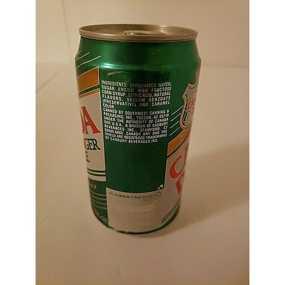 Canada Dry Ginger Ale Can "Empty Fill" Sealed Vintage Collectible No Holes 12 oz - Picture 5 of 12